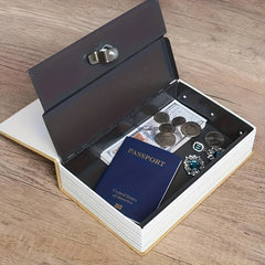 Large Simulation Butterfly Book Money Box with Key Lock