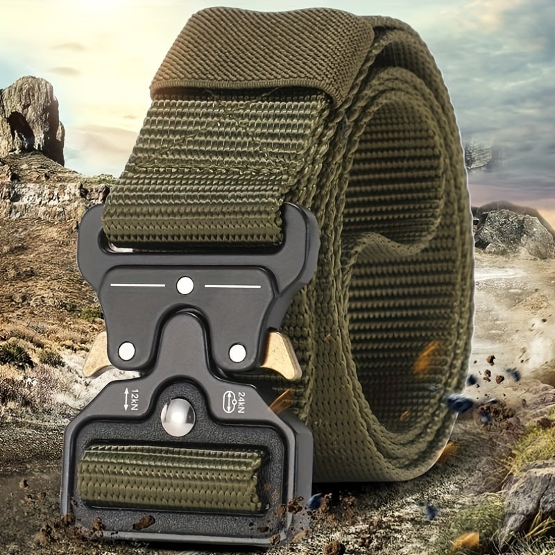 Durable Tactical Belt for Outdoor Activities - Mountaineering, Hiking, Camping