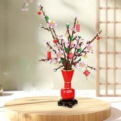Chinese Spring Building Block Immortal Flowers DIY Ornaments