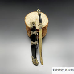 Emperor Sword Ornaments Mini 12cm Pendant Ancient Style Keychain Unsharpened
