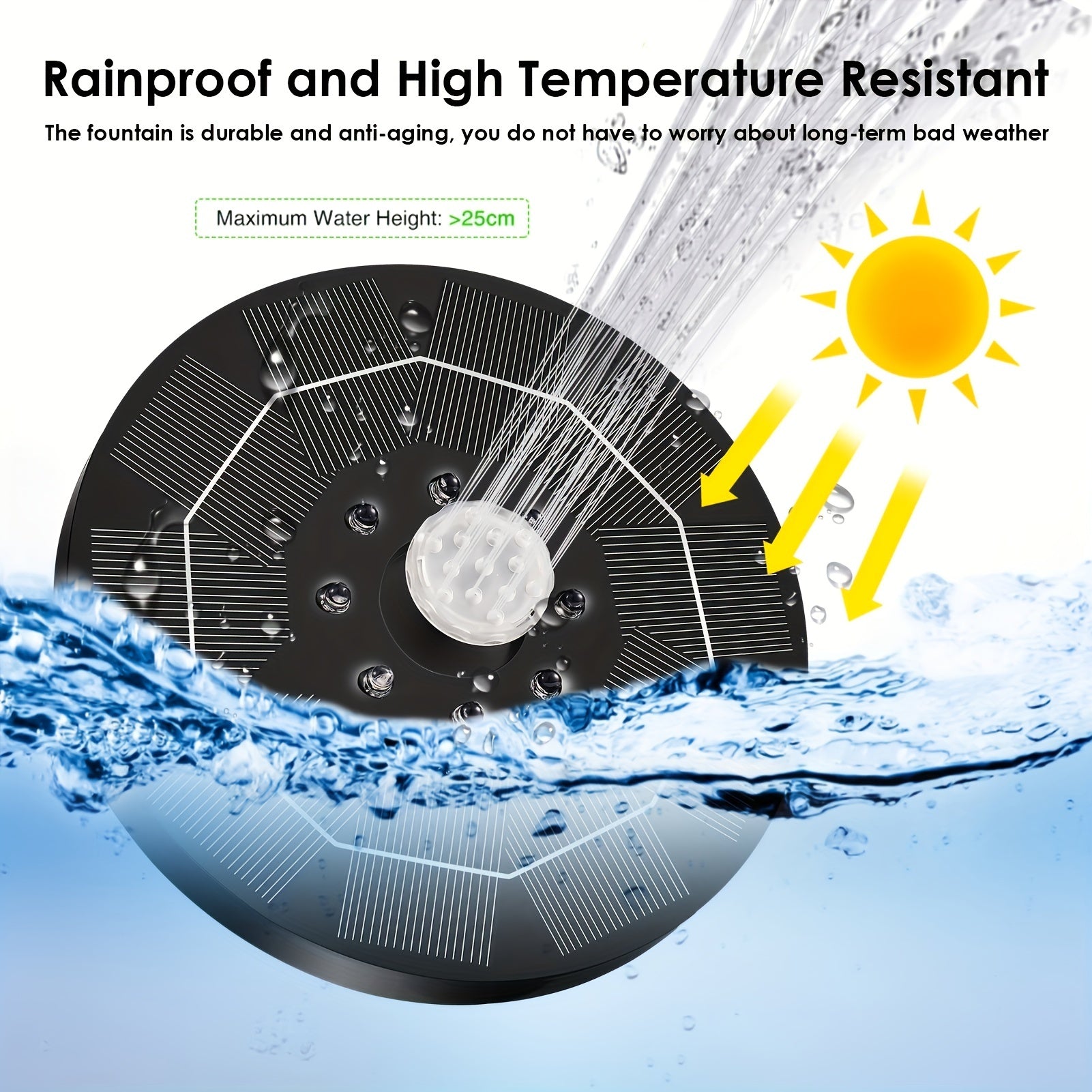 Solar Bird Bath Fountain Pump Upgraded Solar Fountain Kit