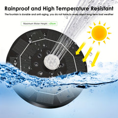 Solar Bird Bath Fountain Pump Upgraded Solar Fountain Kit