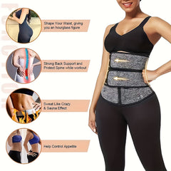Zipper Waist Trainer Tummy Control Girdle Belt