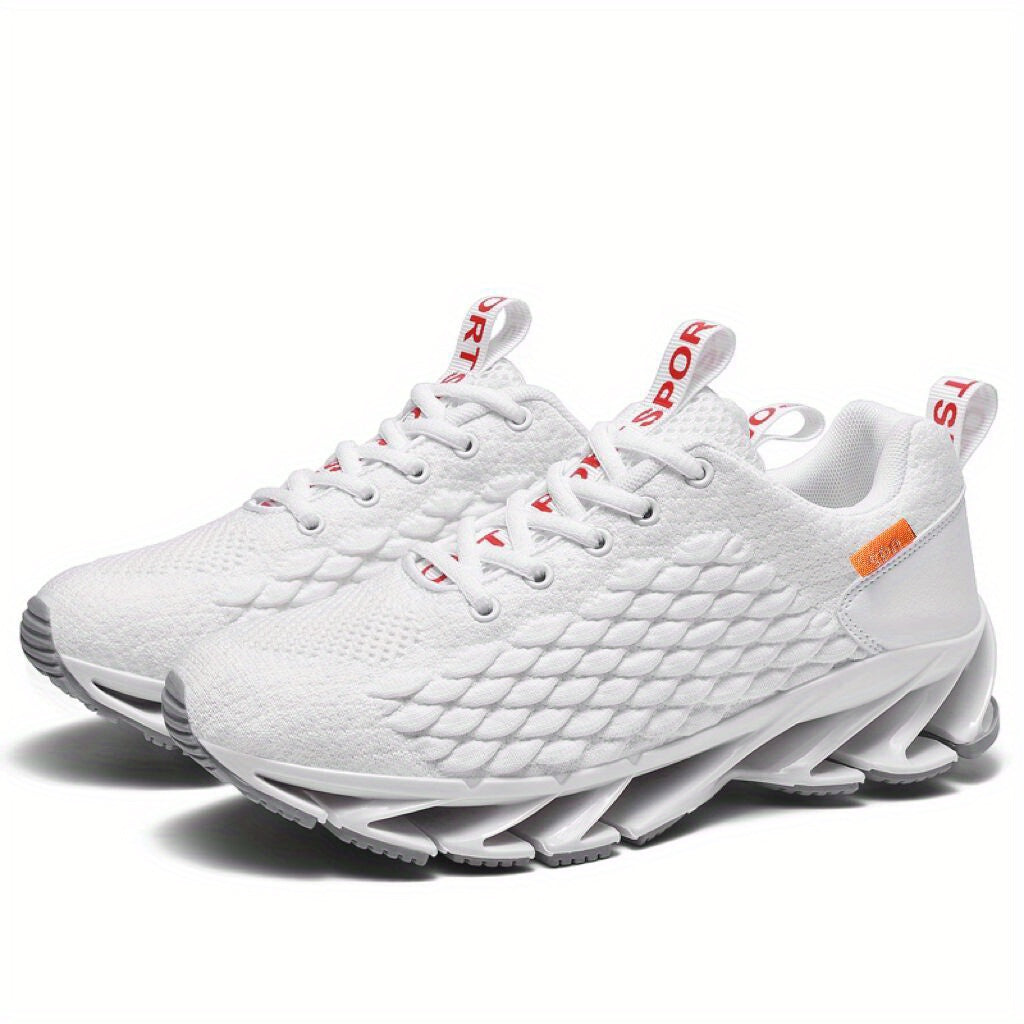 Men's Lace-up Sneakers Casual Fishscale Effect Walking Shoes