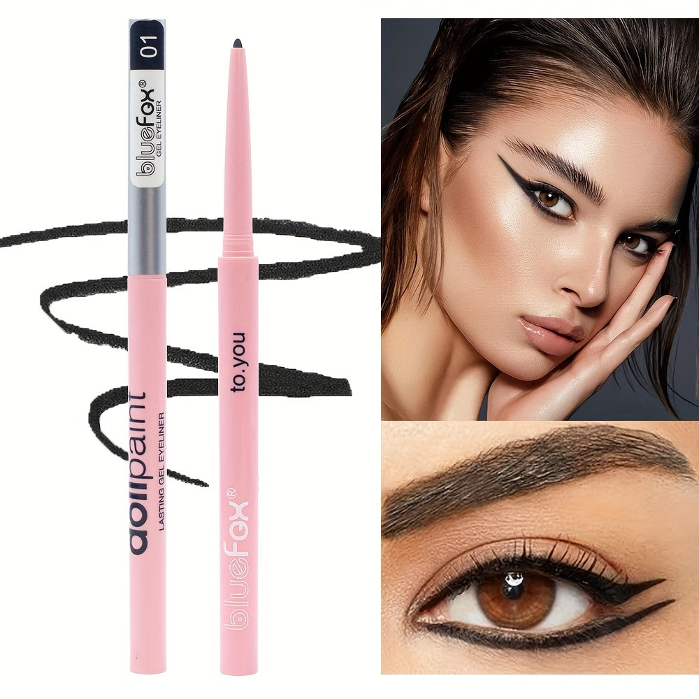 Waterproof Gel Eyeliner Pen Brown Long Lasting Makeup