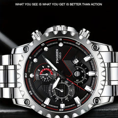 Fenzun Waterproof Sports Stainless Steel Men's Watch