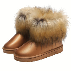 Women's Waterproof Non slip Thickened Plus Velvet Snow Boots