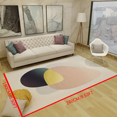 Modern Geometric Area Rug Non Shedding Floor Carpet