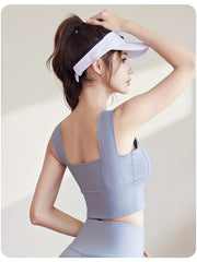 Wide Strap High Impact Sports Bra With Removable Cup