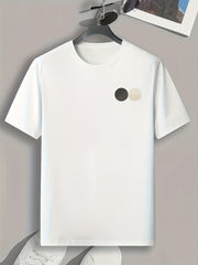 Geometric Pattern Print Men's Sports T-shirt Graphic Tee