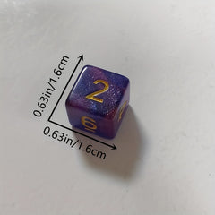 7 Starry Two-Faceted Dice Set