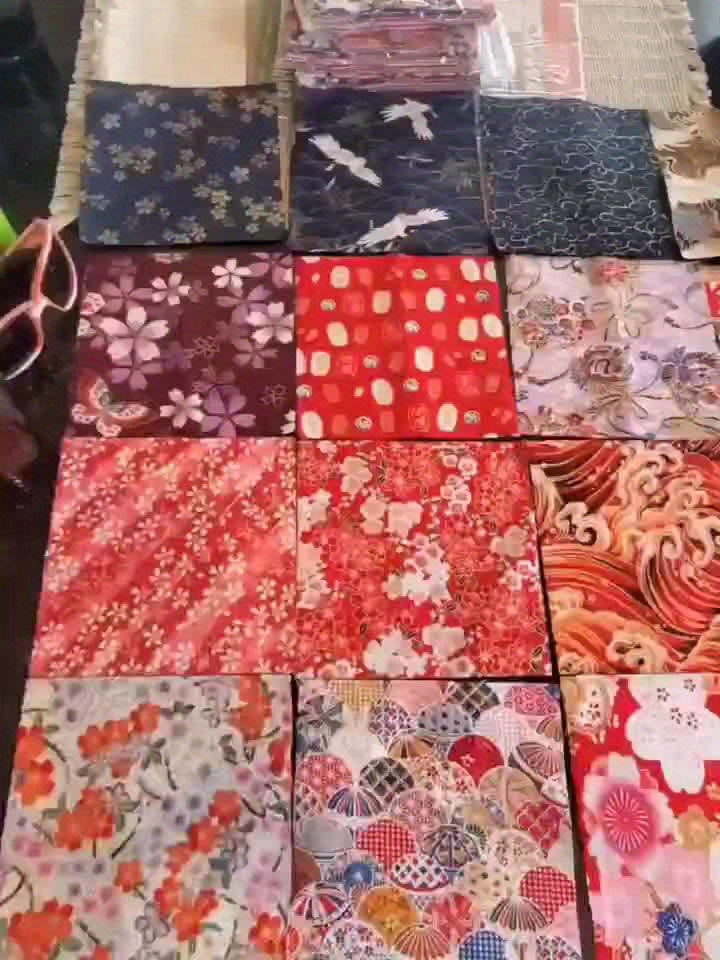 50pcs Japanese Style Cotton Fabric PreCut - DIY Sewing Supplies for Patchwork