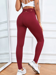 Sweat Absorption Waist Cross Track Pants Yoga Leggings