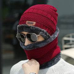 Winter Thickened Warm Beanie and Scarf Set