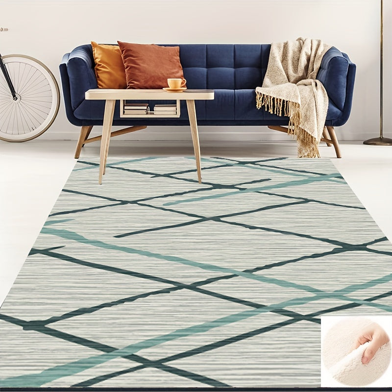 Green Large Carpet Modern Area Rug For Living Room