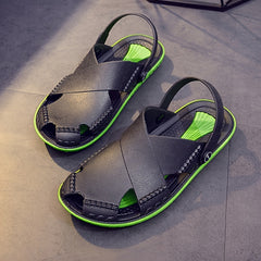 Men's Latex Sandals Breathable Slip On Shoes For Summer