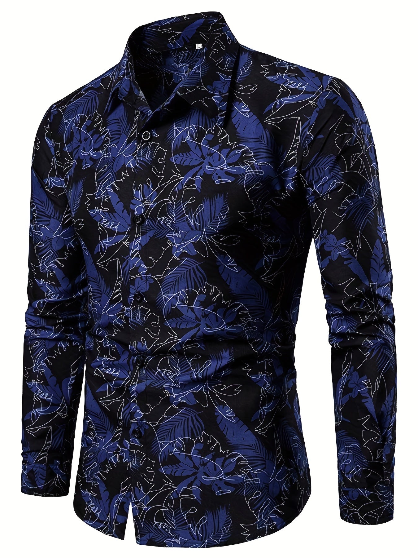 Men's Casual Slim Fit All Over Print Shirt