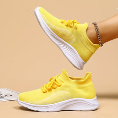 Breathable Running Shoes Women's Lace Sneakers