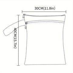 2pcs Washable Wet Dry Bag for Gym Beach Pool Portable Storage Bag