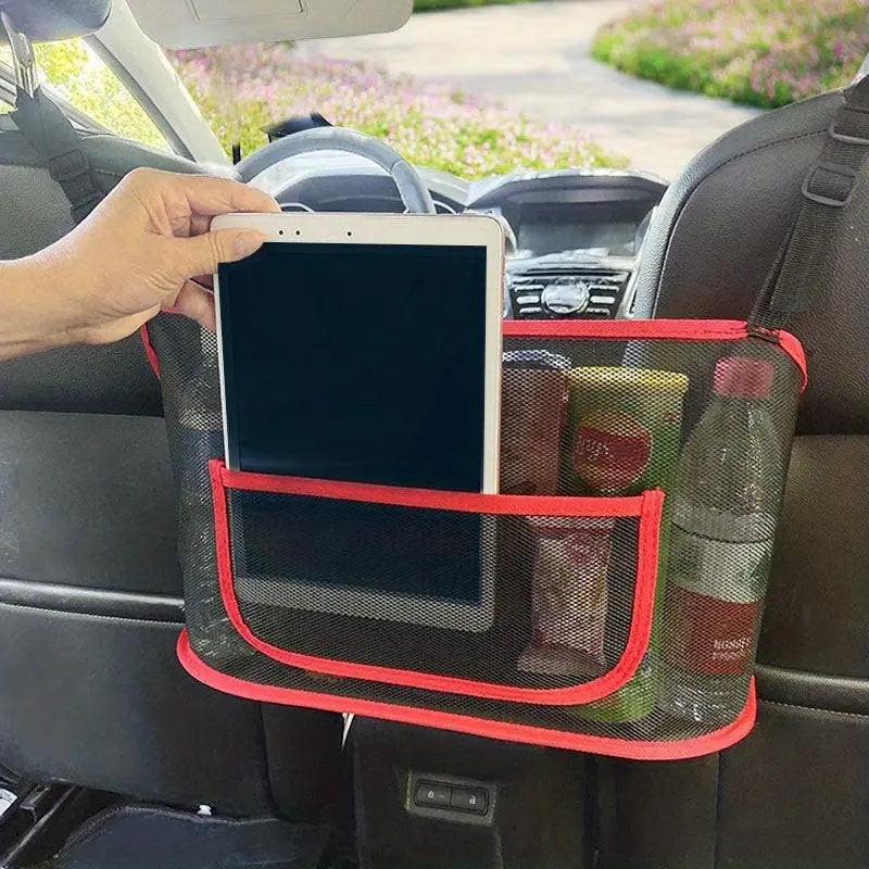 Mesh Car Seat Hanging Bag Organizer with Pocket
