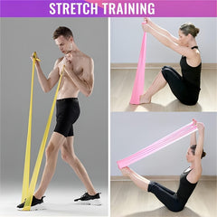 Unisex Resistance Exercise Rubber Bands for Fitness Pilates Rehab Stretching