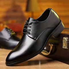Men's Pointed Toe Derby Shoes for Wedding Business Party