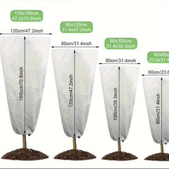 Outdoor Plant Cold Cover with Zipper & Drawstring