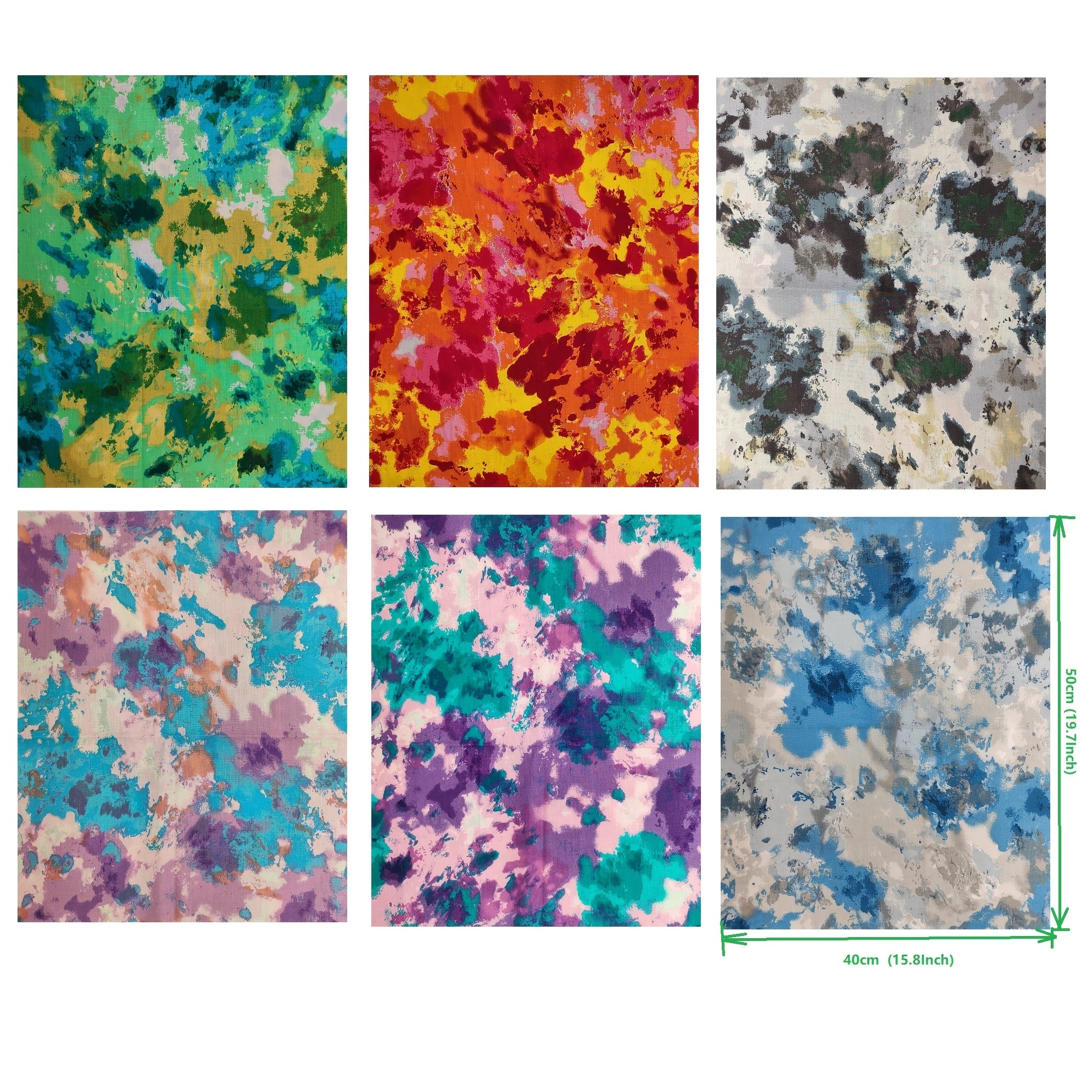 6pcs Quilting Fabric Cotton Craft DIY Doll Clothes Precut Patchwork Sewing