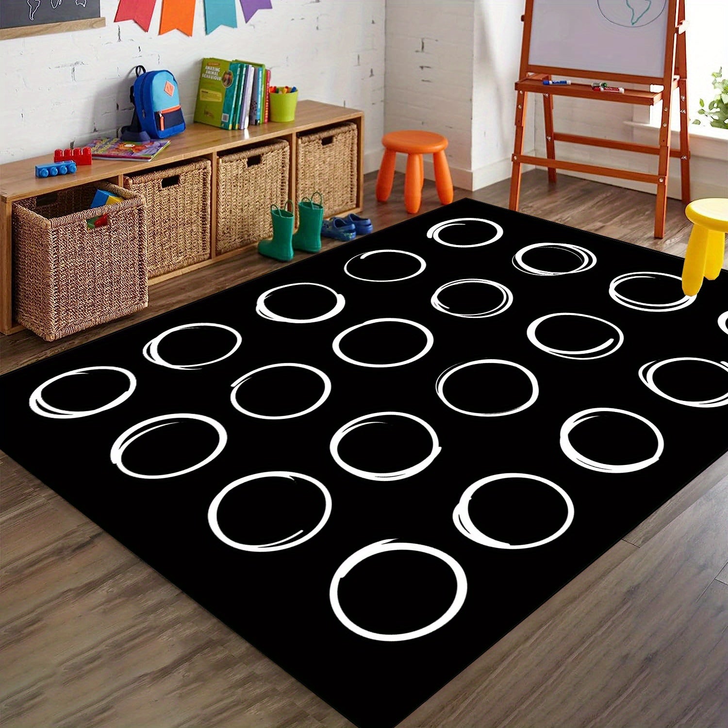 Classroom Rugs Circles Seating Carpet 20 Seats Rainbow Rug