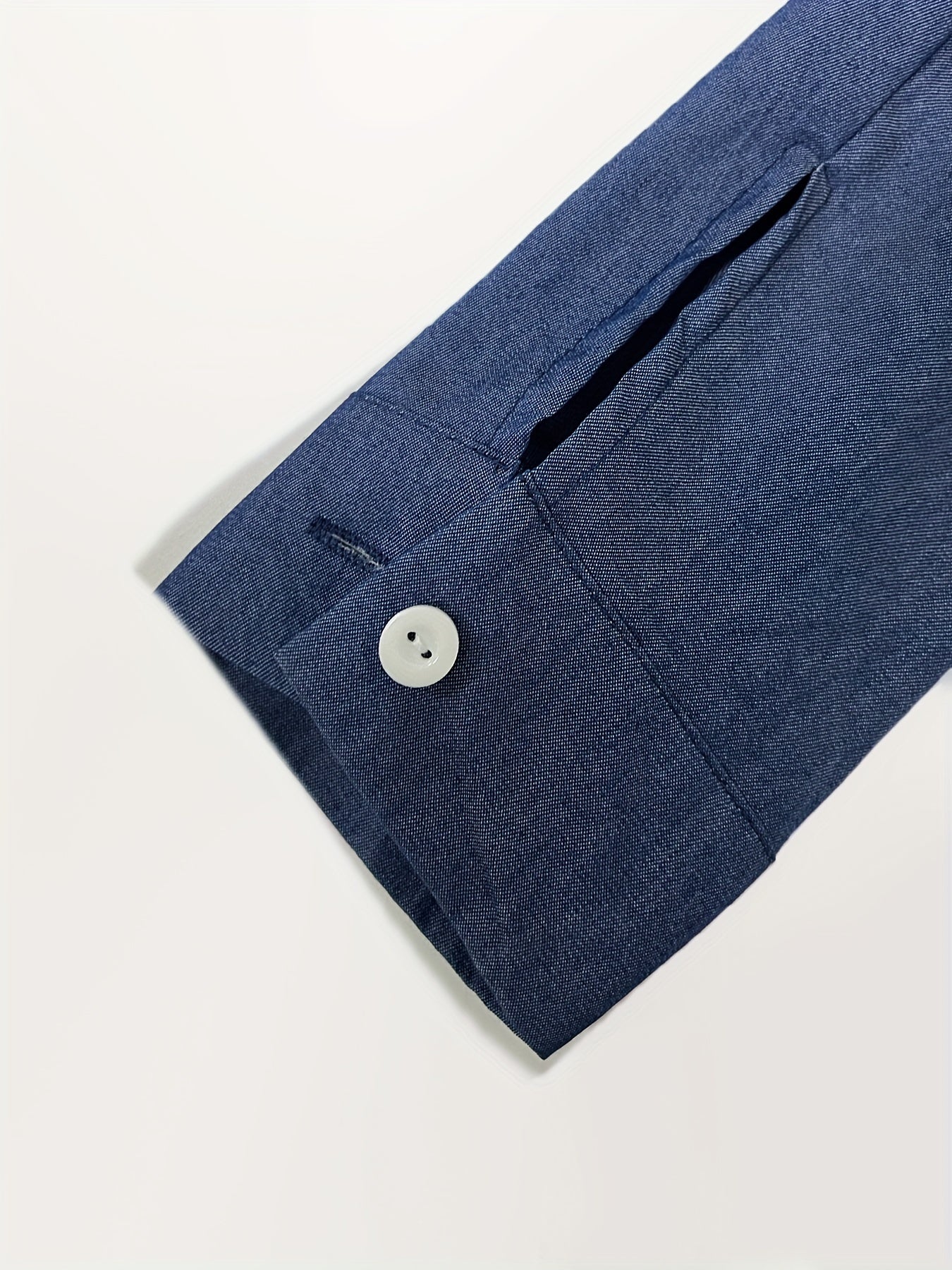 Casual Denim Dress Women's Plus Long Sleeve Turn Down Collar