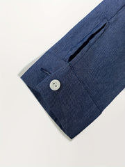 Casual Denim Dress Women's Plus Long Sleeve Turn Down Collar
