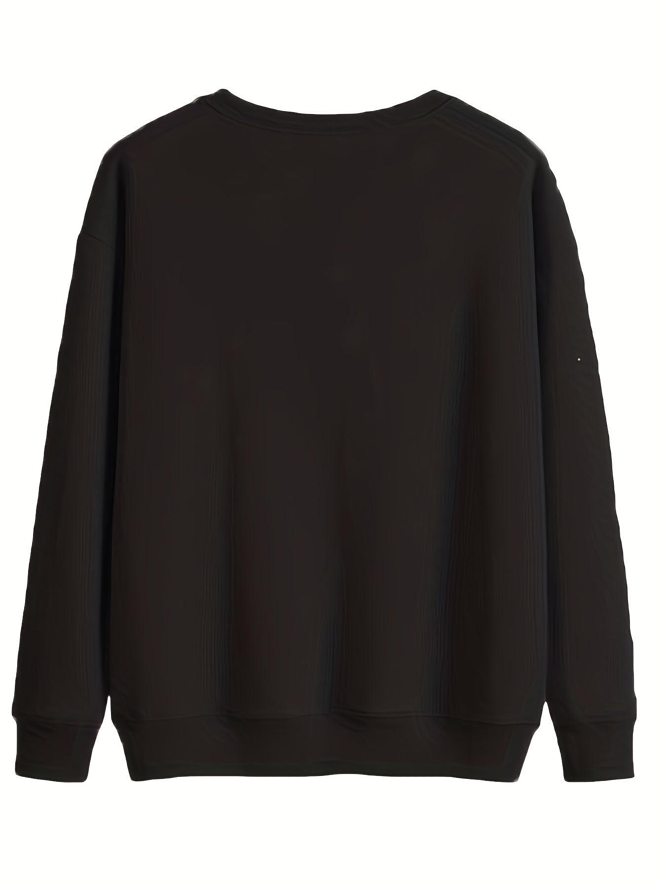 Faith Print Pullover Sweatshirt Long Sleeve Crew Neck Sweatshirt