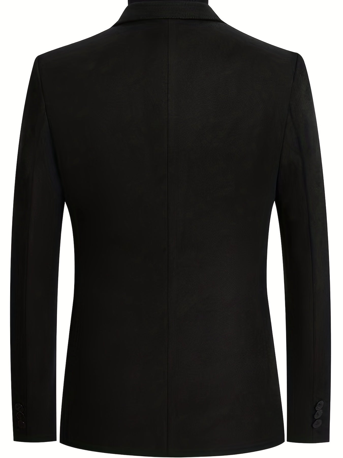 Men's Woolen Blazer Solid Lapel Sports Coat Spring Fall Business