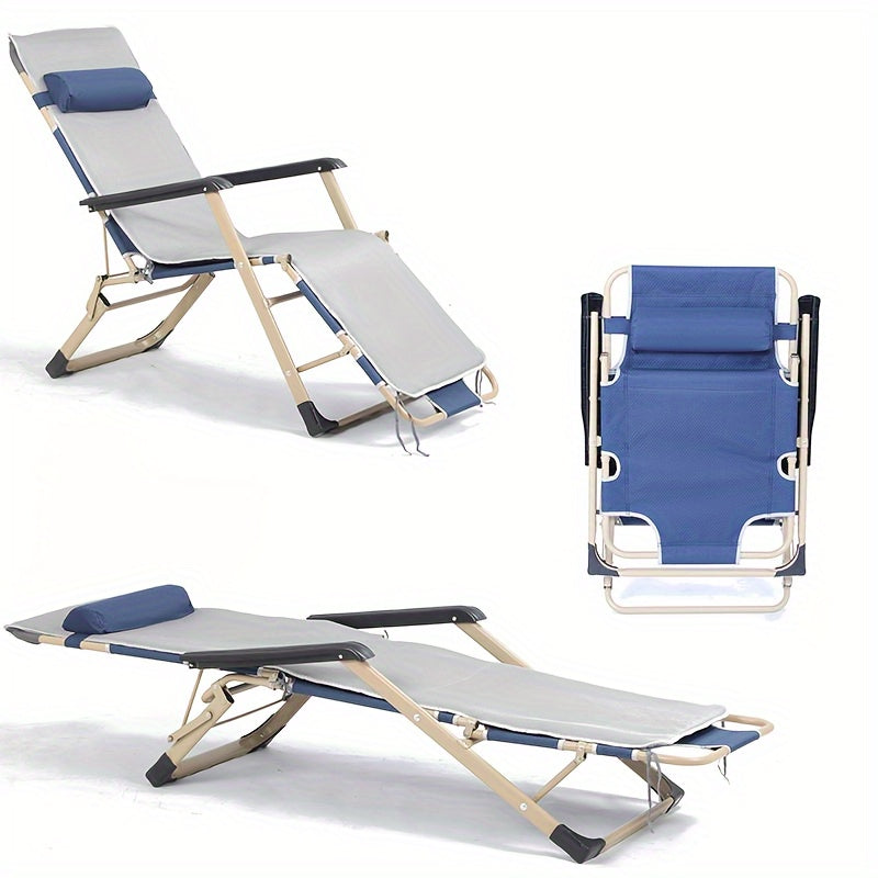 Portable Foldable Recliner Chair For Office Nap Balcony Leisure Camping