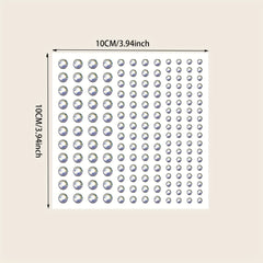 144 Pcs Rose Makeup Face Stickers Rhinestone Decoration