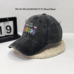 Summer Print Baseball Cap Washed Distressed Cotton Dad Hat