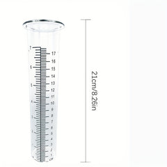 Outdoor Bird & Dragonfly Art Rain Gauge with Thermometer, 68cm Metal Frame