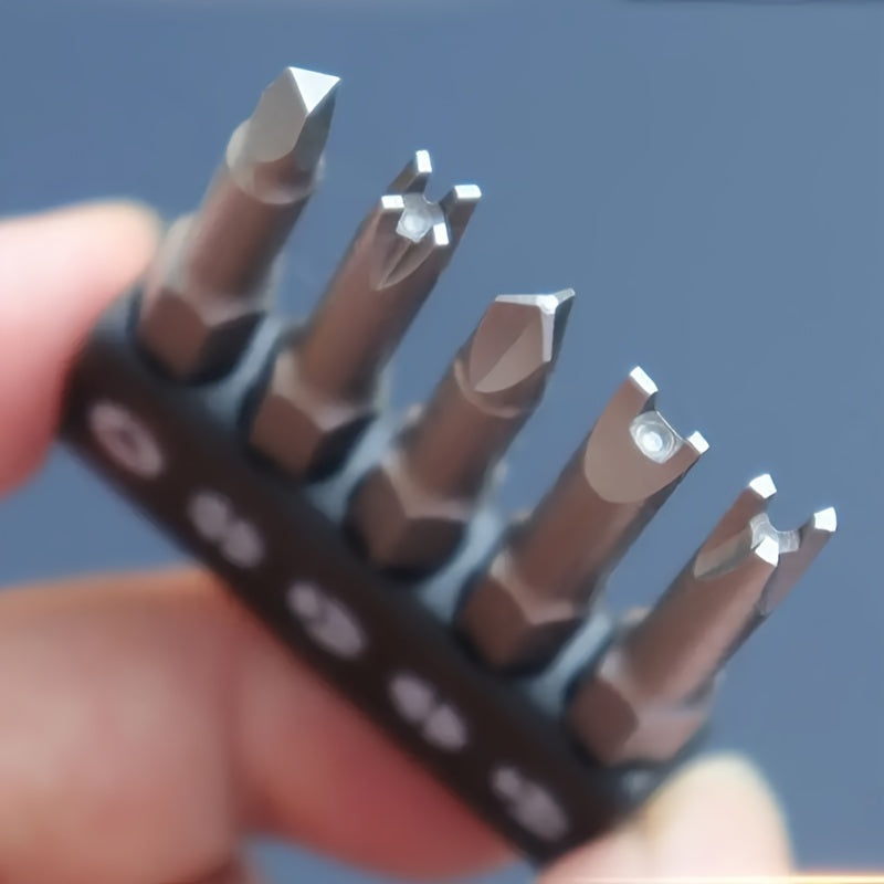 5pcs Special Shaped Screwdriver Set 50mm U Y Triangle Cross Three Points Bits