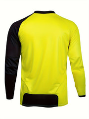 Men's Long Sleeve V Neck Motorcycle T-Shirt Quick Dry
