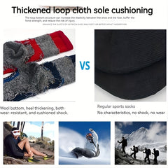 Winter Ski Socks Winter Warm Sports Socks For Running Hiking Camping Football
