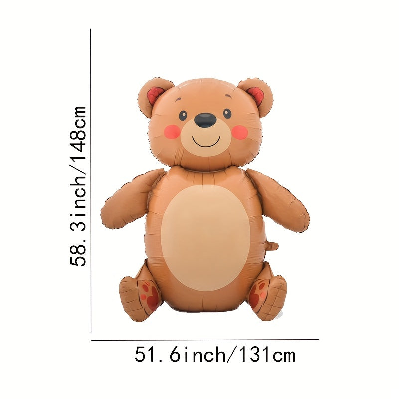 1pc Huge Sitting Bear Balloon Aluminum Film Sitting Balloon