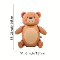 1pc Huge Sitting Bear Balloon Aluminum Film Sitting Balloon