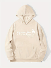Duck Print Hoodie Men's Casual Graphic Pullover Hooded Sweatshirt