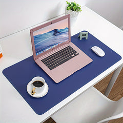Single Sided Stitched Edge Oversized Faux Leather Non-Slip Mouse Pad