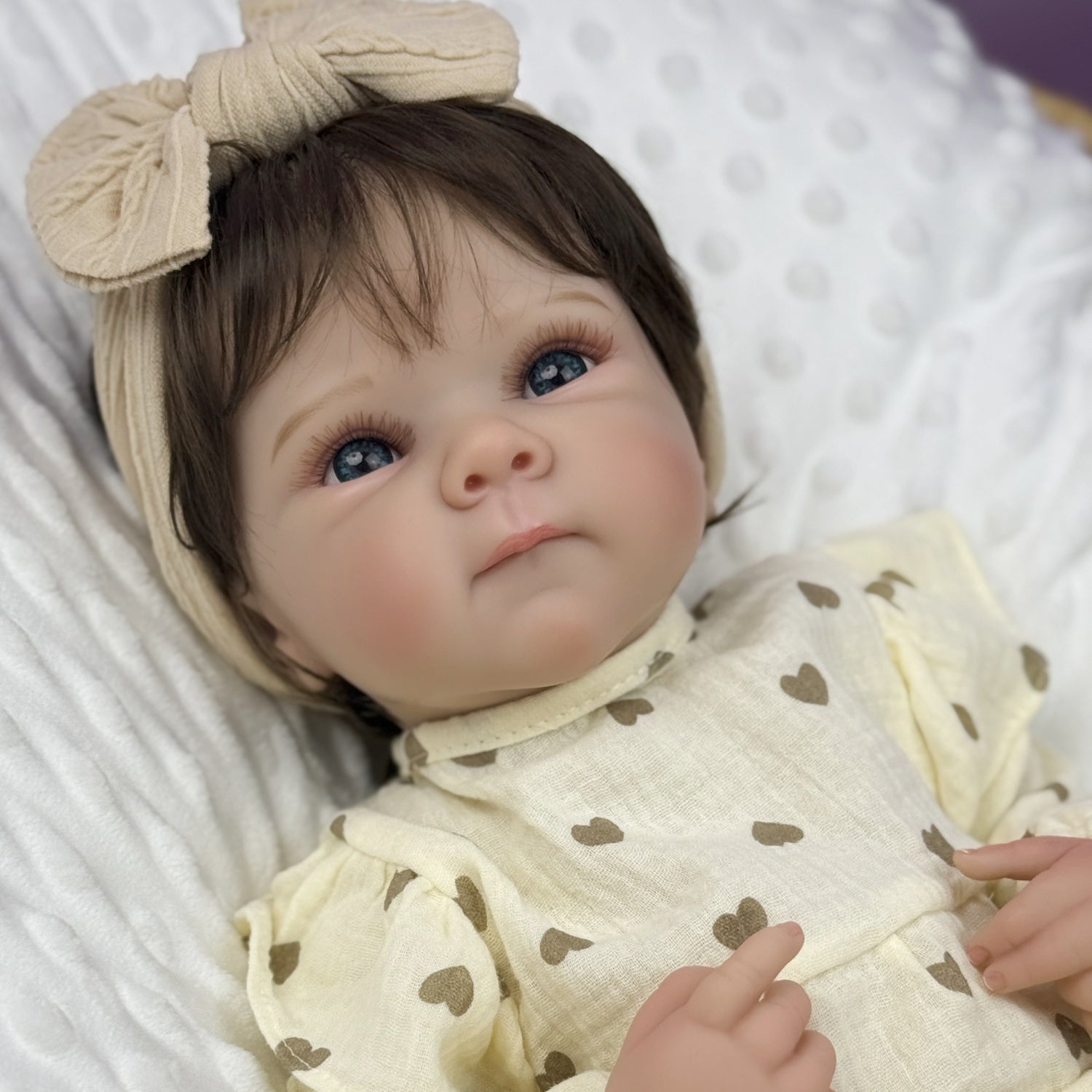 Realistic 19 Inch Reborn Baby Girl Doll Toy Soft Beige & Mixed Color