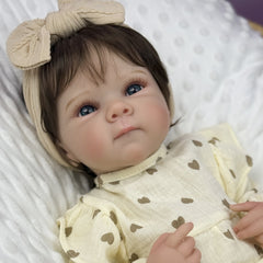Realistic 19 Inch Reborn Baby Girl Doll Toy Soft Beige & Mixed Color