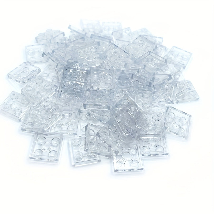 60pcs 6 Colors MOC Transparent Compatible 3022 Short Bricks Building Blocks