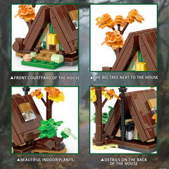 Mini Triangle House Building Block Toy Set