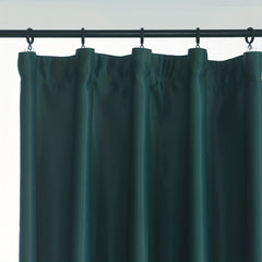 Solid Green Blackout Curtains Thermal Insulated