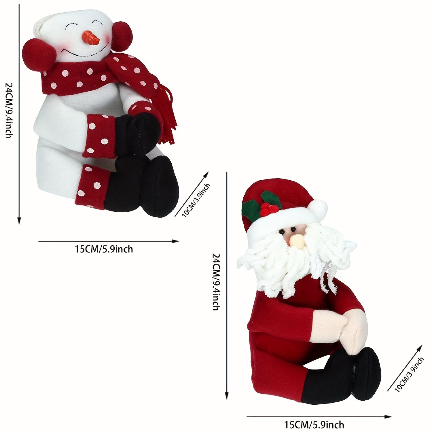 2pcs Christmas Wine Bottle Cover Xmas Party Decorations